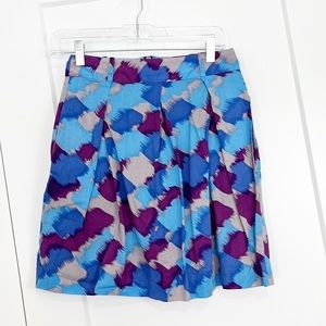 Aritzia Talula Size 4 Blue, Purple, Gray Pleated A-Line Mini Skirt